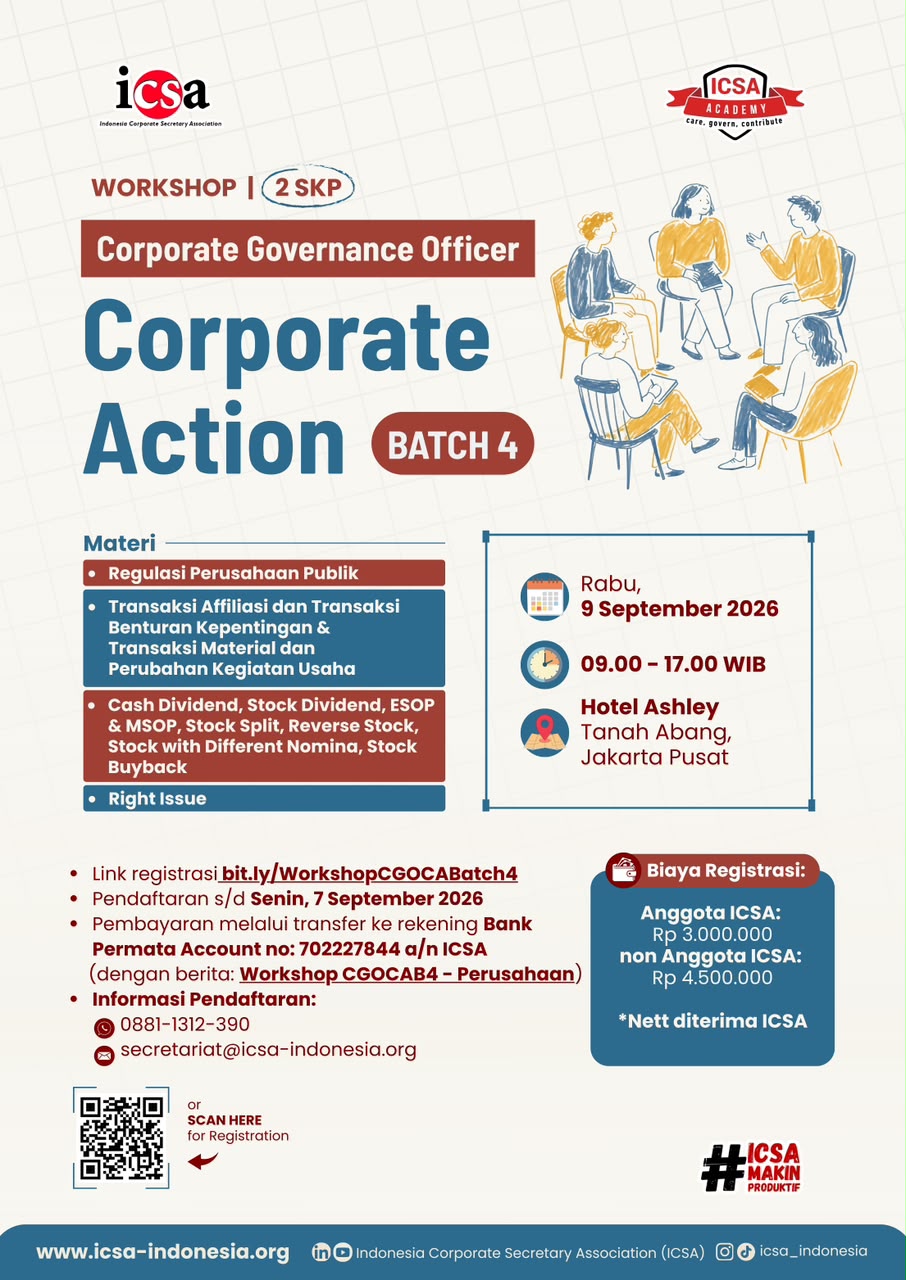 Workshop "Corporate Governance Officer Corporate Action Batch 4"